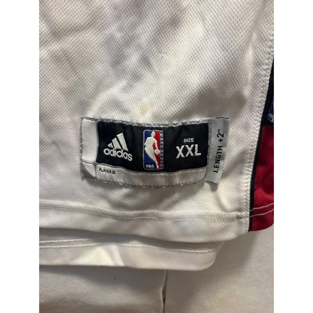 Adidas‎ Miami Heat Dwyane Wade NBA Jersey Mens XXL White Good #3 Swingman